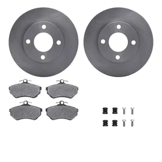 R1 Concepts WFWH1-73041 E- Line Series Brake Rotor W/ Ceramic Brake Pads & Hdw